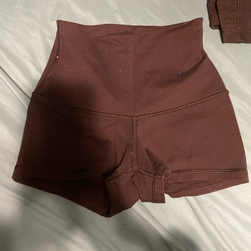 Black lulu lemon tight shorts